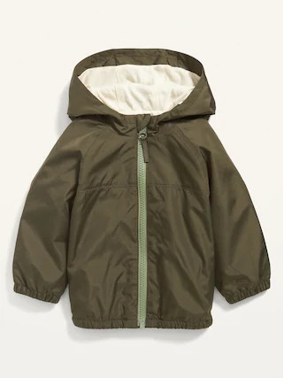 Unisex Water-Resistant Hooded Windbreaker Jacket for Baby | Old Navy (US)
