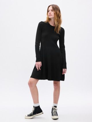CashSoft Pleated Mini Sweater Dress | Gap (US)