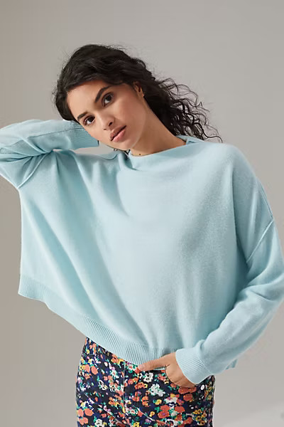 Alani Cashmere Mock Neck Sweater | Anthropologie (US)
