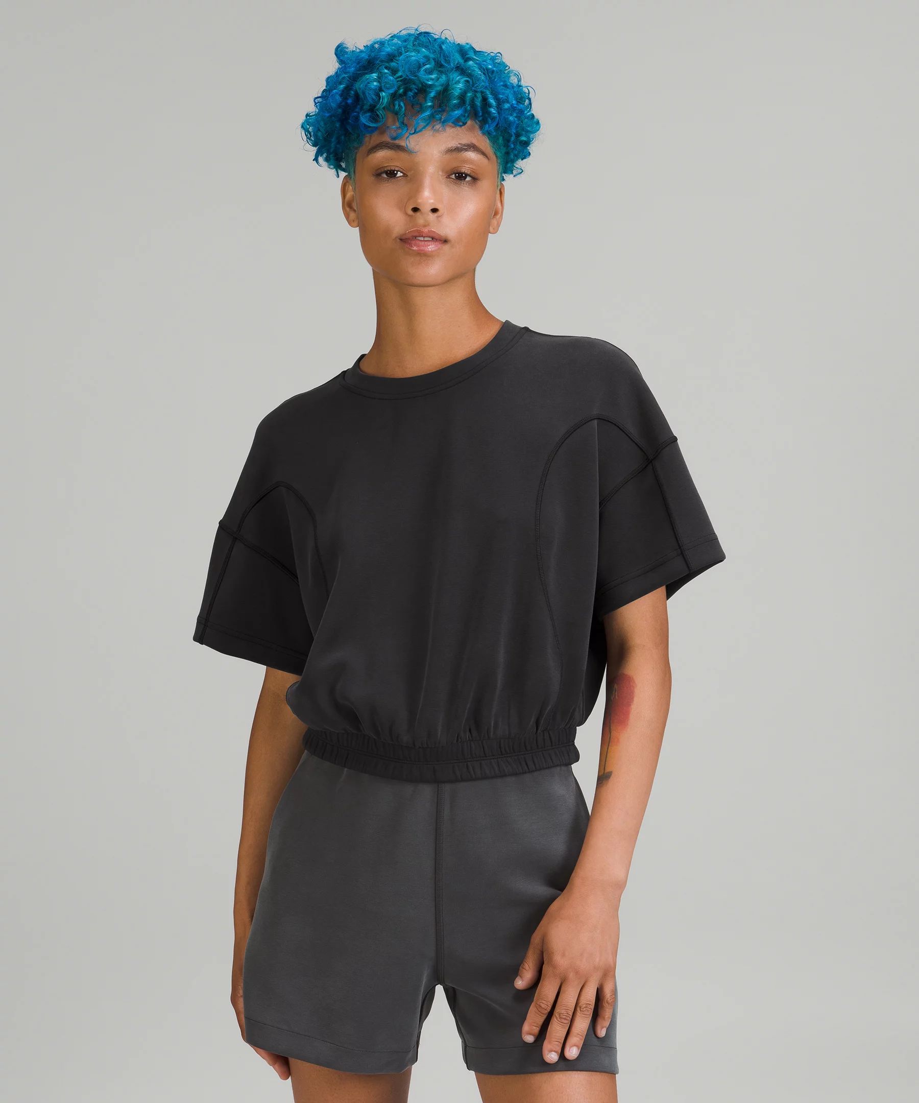 Softstreme Gathered T-Shirt | Women's Short Sleeve Shirts & Tee's | lululemon | Lululemon (US)