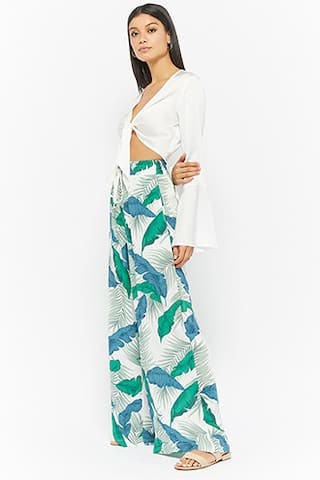Palm Leaf Palazzo Pant | Forever 21 (US)