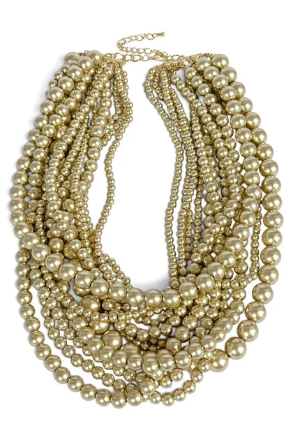 Good Changes Gold Layered Bead Necklace | The Willow Tree