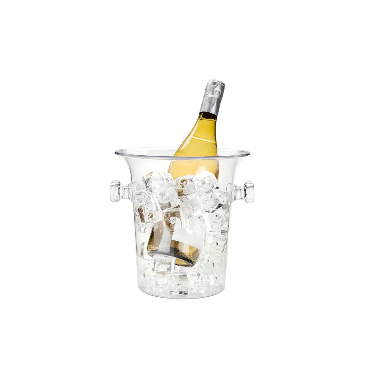 True Ice Bucket with Handles, 8.75" by 8.25", Wine Bucket, 3-Liter Capacity, Clear Plastic | Target