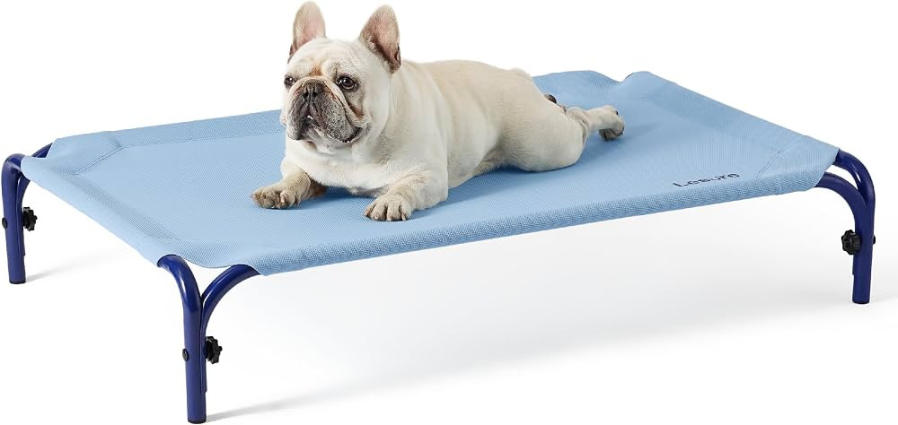 Lesure Elevated Raised Outdoor Dog Bed - Cooling Dog Cot for Medium Sized Dog Easy to Assemble, L... | Amazon (US)