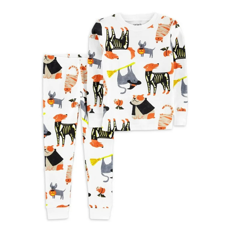 Carter's Child of Mine Baby and Toddler Unisex Halloween Pajama Set, 4-Piece, Sizes 12M-5T | Walmart (US)