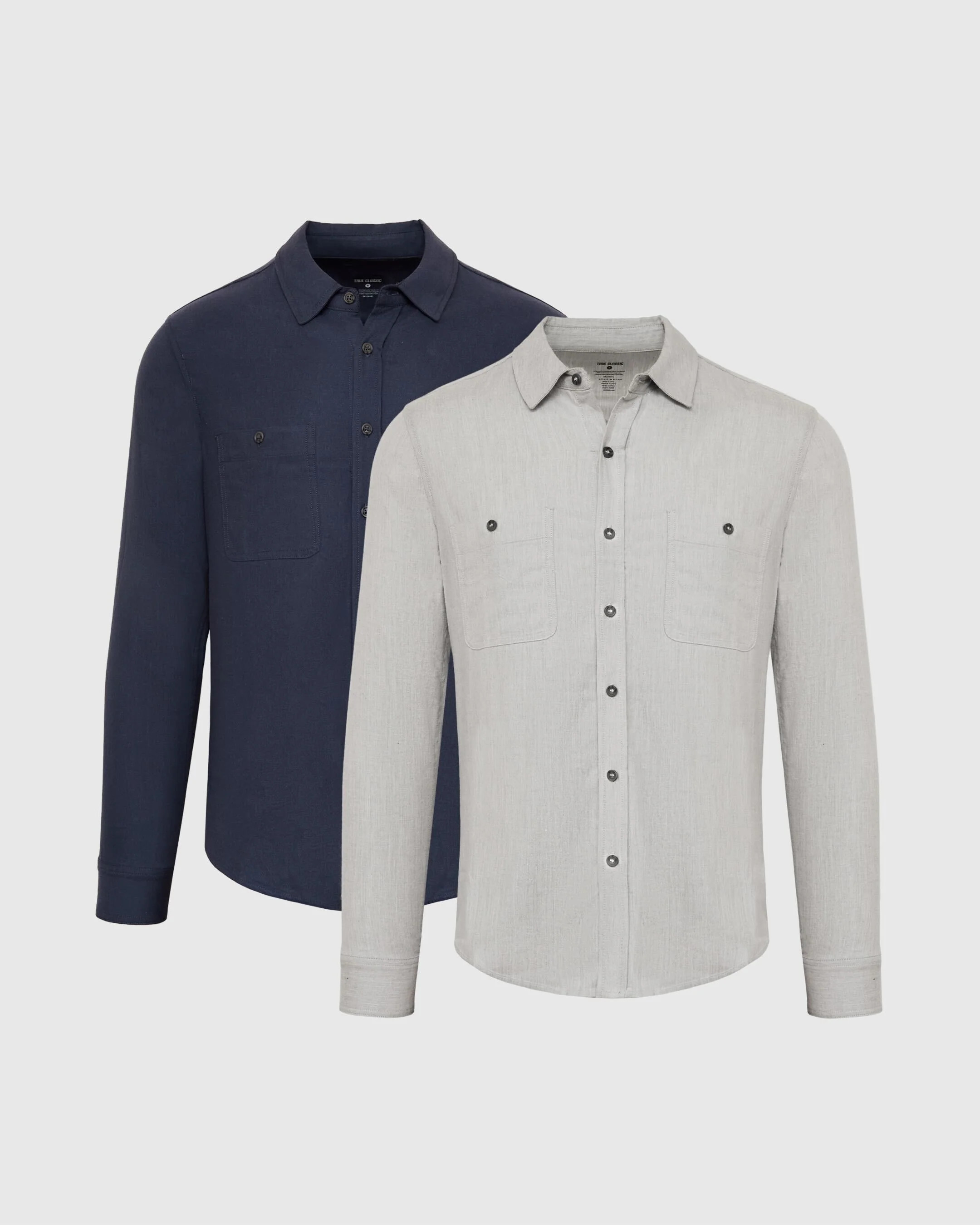 Long Sleeve Lightweight Flannel Shirt 2-Pack | True Classic