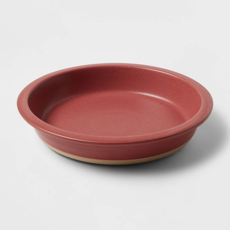 10&#34; Stoneware Pie Dish Brown - Threshold&#8482; | Target