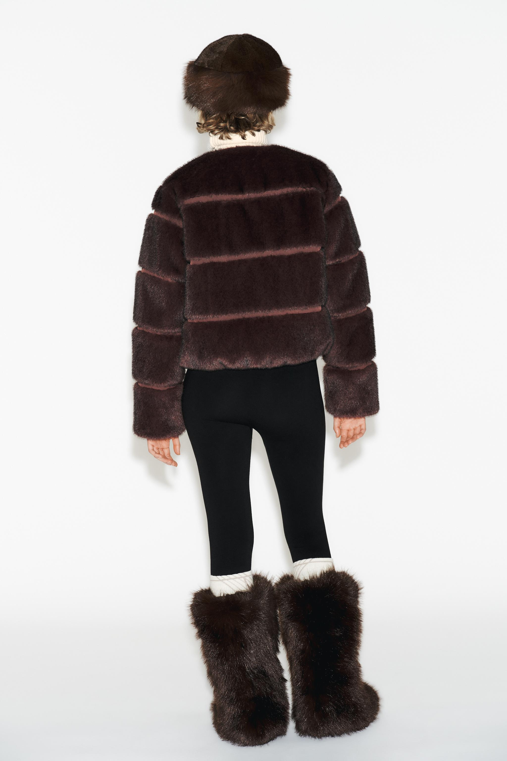 SHORT FAUX FUR COAT HEIQ XREFLEX™ SKI COLLECTION | Zara UK