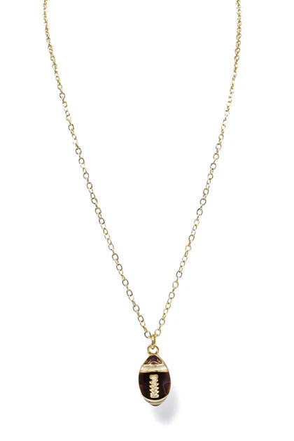 First Down Football Dainty Necklace | The Willow Tree