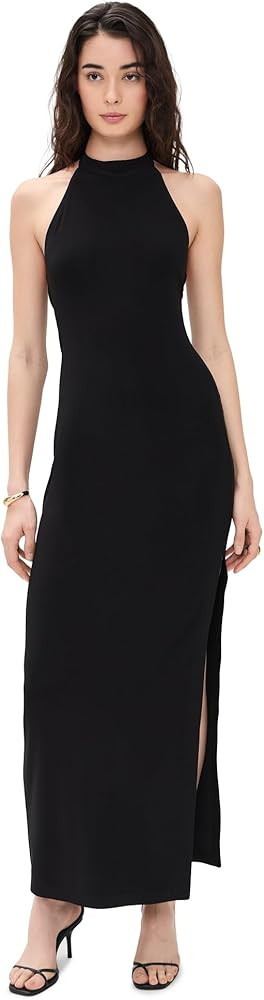 Norma Kamali Women's Halter Long Dress | Amazon (US)