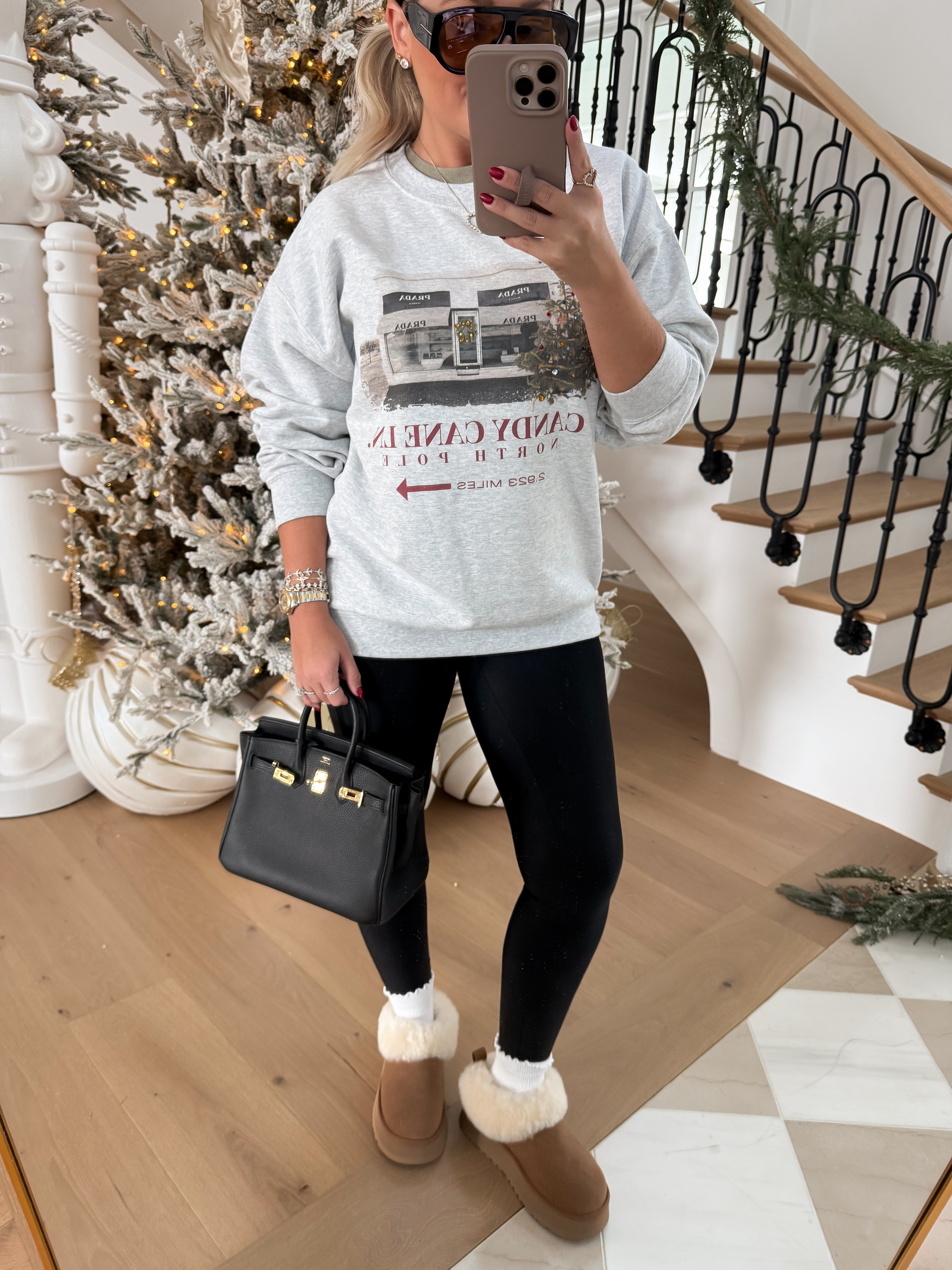 Casual holiday errands outfit 
Wearing size large in sweatshirt! 

#LTKCyberWeek #LTKHoliday #LTKgrwm