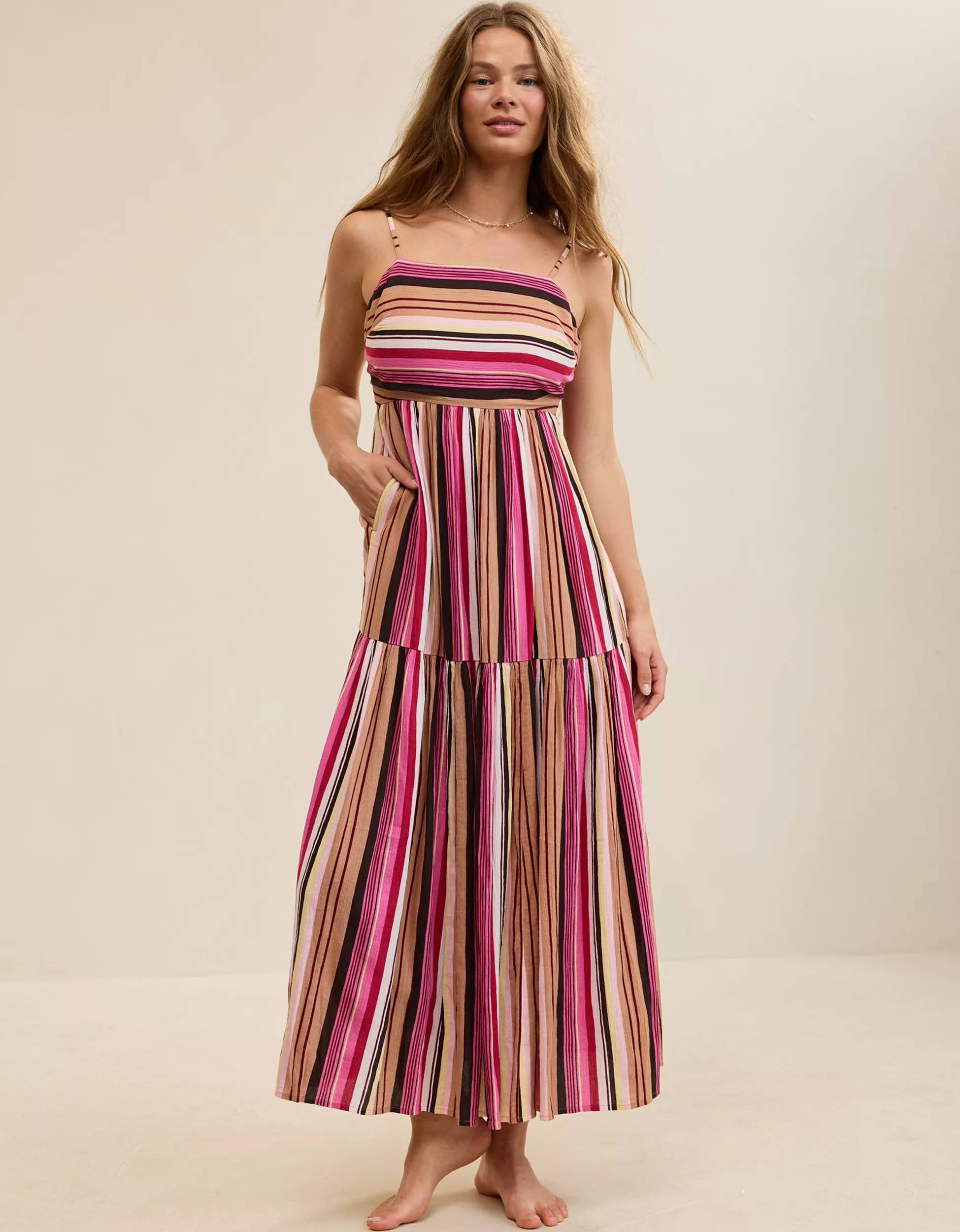 Aerie On-The-Down-Low Back Dress | American Eagle Outfitters (US & CA)