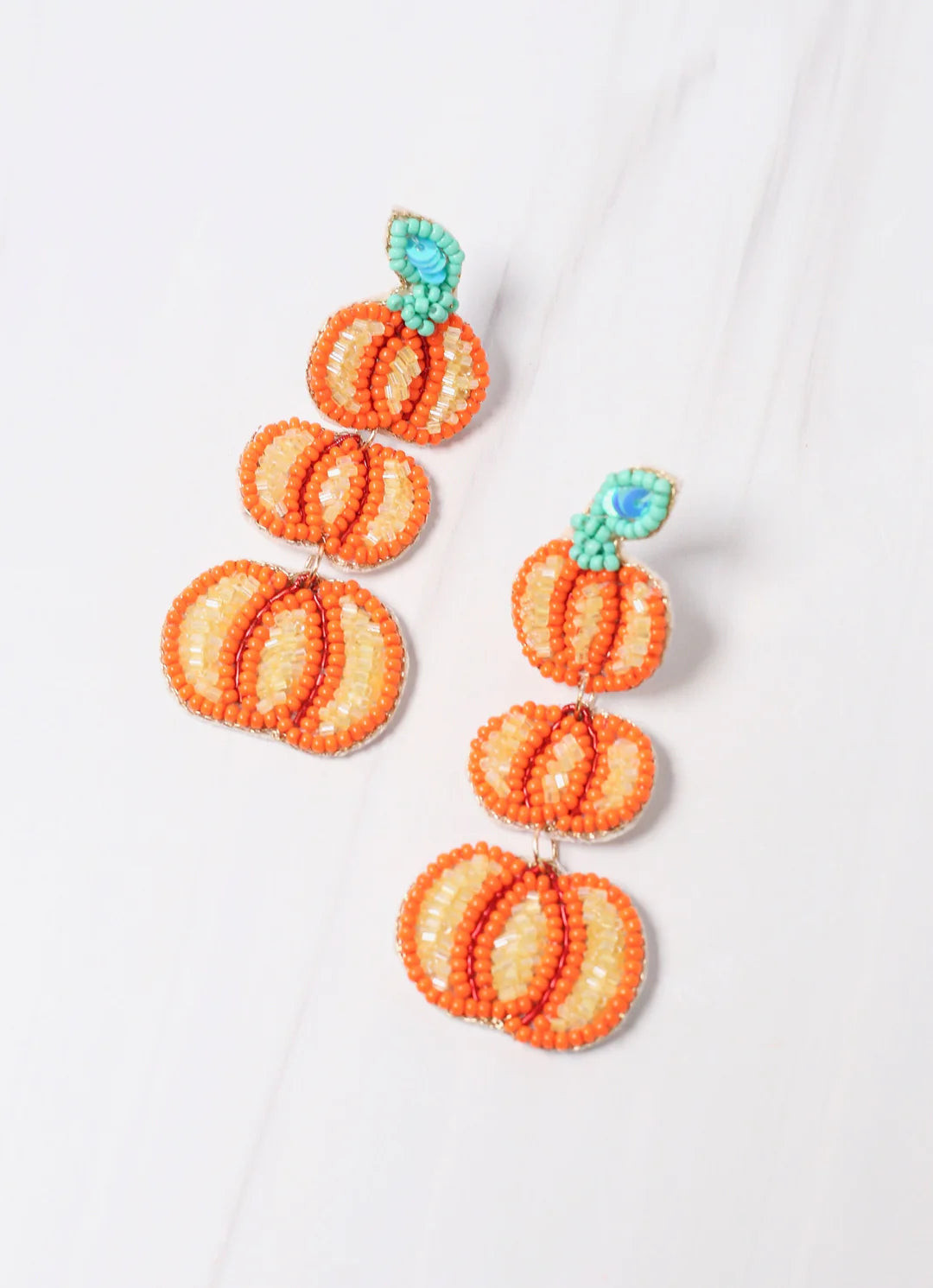 Harvest Pumpkin Orange Earring | Caroline Hill