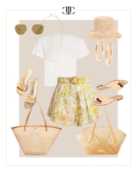 A fresh and polished look for the hot summer days.  

T-shirt, top, shorts, linen shorts, belted shorts, tote, sandals, slides, sunglasses, casual outfit, casual look, elevated outfit, elevated look, summer outfit, summer look 

#LTKover40 #LTKstyletip #LTKshoecrush