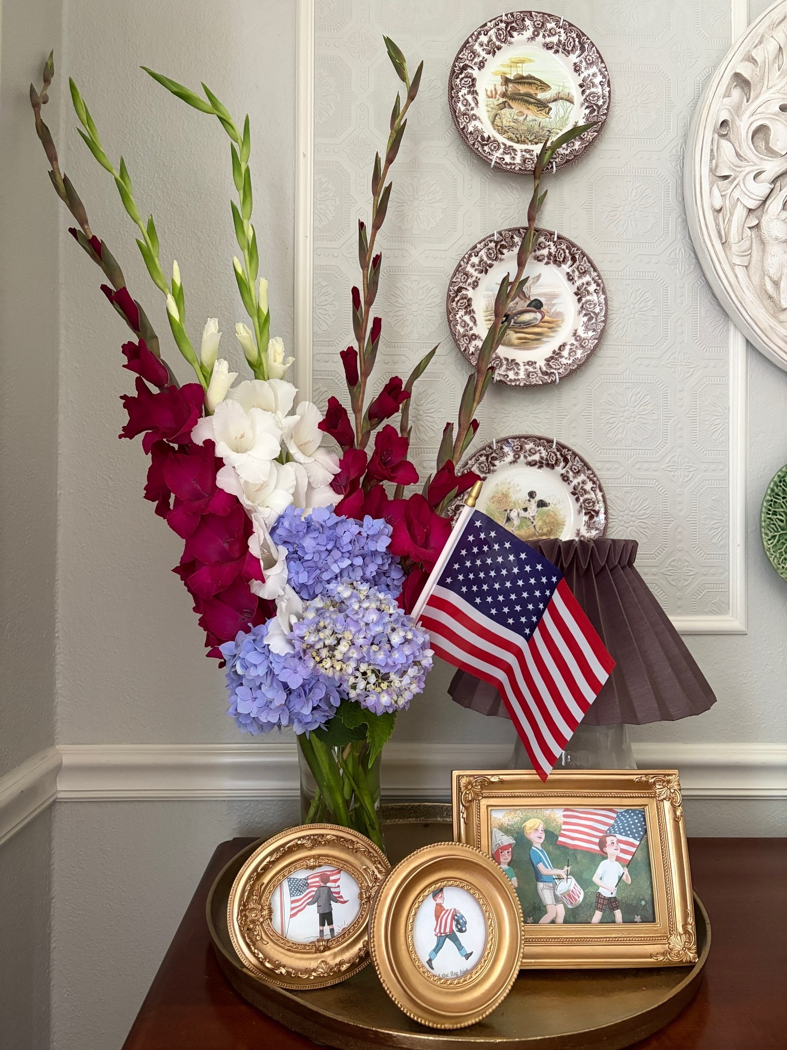 Another moment for this set (4) of frames. So far I’ve used them for Christmas, Valentines, Easter, and now summer. 

I simply use vintage book pages and slip them in front of the last ones. Very easy and affordable holiday decor that can stay out year-round.

#LTKHome #LTKOver40