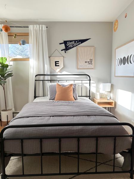 Big Boy Bedroom Idea
space theme | black bed frame | rug | night stand | target | wayfair

#LTKsalealert #LTKhome #LTKkids