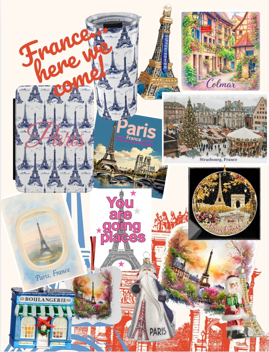 I found all sorts of fun things that represent France - Kindle cover, coffee mug, ornaments, and PNGs. Just reinforces my love of France! #France #Paris #travelmemorabilia 

#LTKTravel