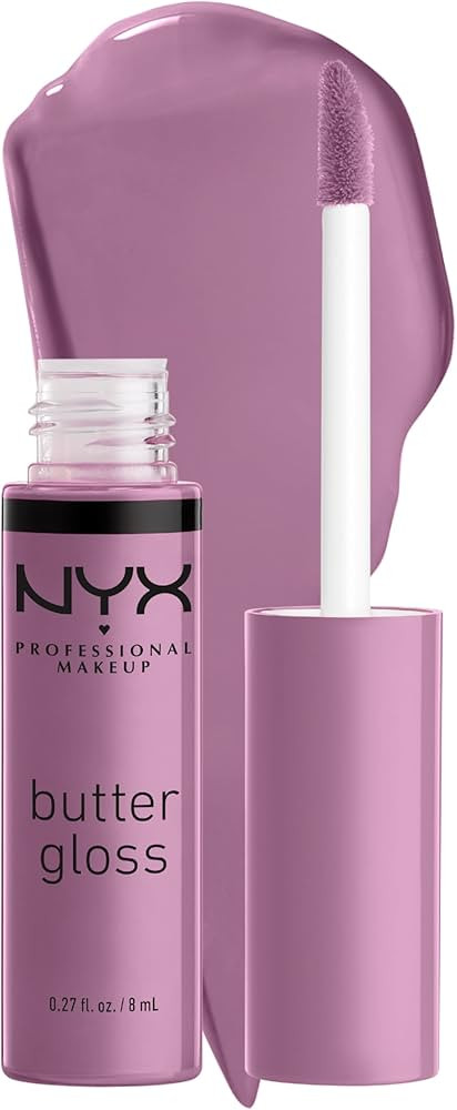NYX PROFESSIONAL MAKEUP Butter Gloss, Non-Sticky Lip Gloss - Marshmallow (Muted Lilac) | Amazon (US)