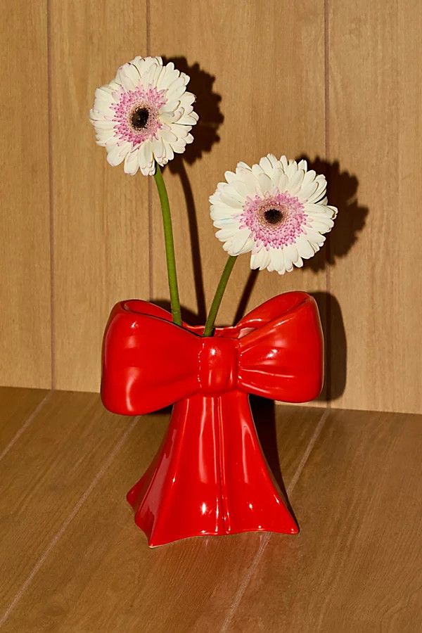 DOIY Bow Vase in Red at Urban Outfitters | Urban Outfitters (US and RoW)