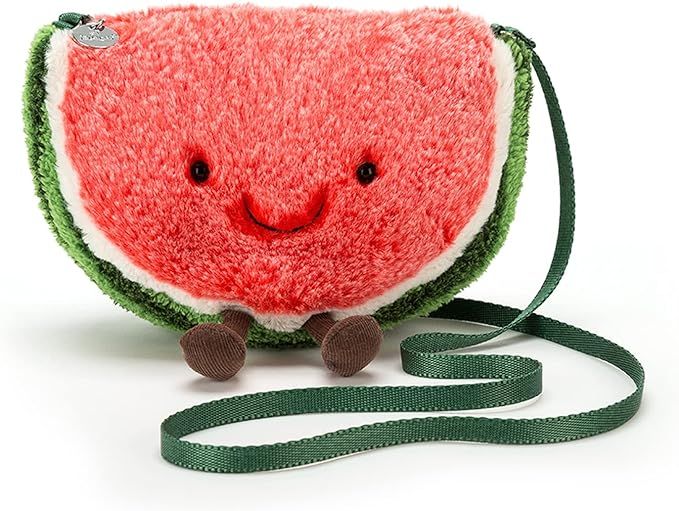 Jellycat Amuseable Watermelon Plush Bag Crossbody Purse with Zip Top Gifts for Kids Girls Tweens ... | Amazon (US)