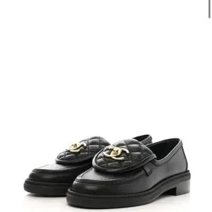 Brand new Chanel quilted logo moccasin loafers | Poshmark