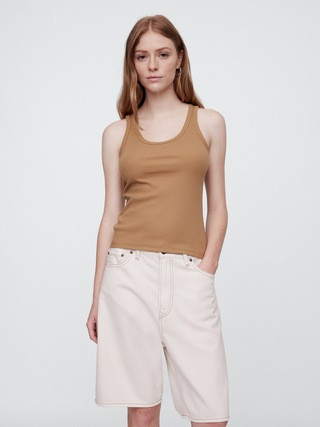 Ribbed Scoopneck Tank Top | Gap Factory