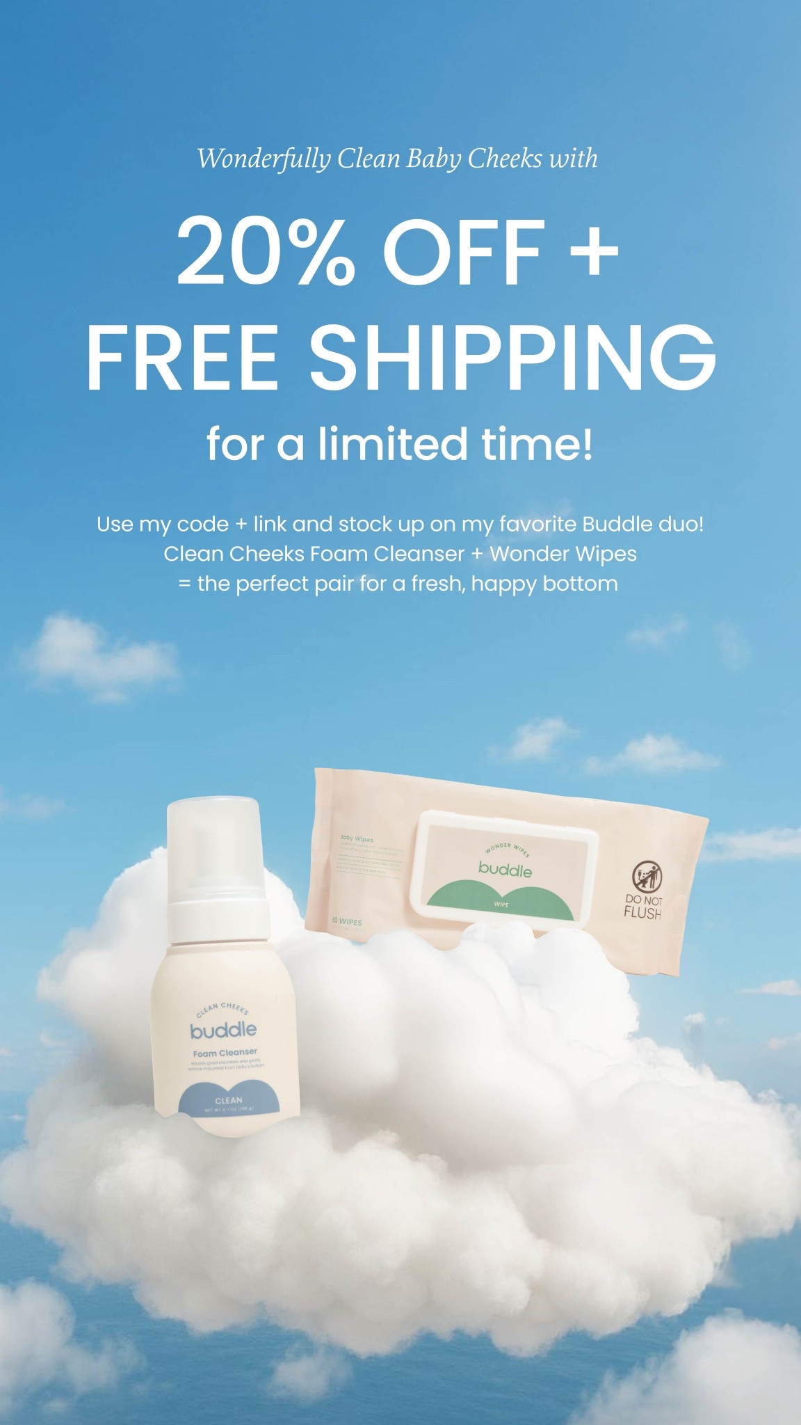 Our favorite Buddle products are 20% off + free shipping for a limited time only! Stock up now, you’ll thank yourself later😘 https://buddleskincare.com/MCKENZILANEJONES 

#LTKSaleAlert #LTKFindsUnder50 #LTKBaby