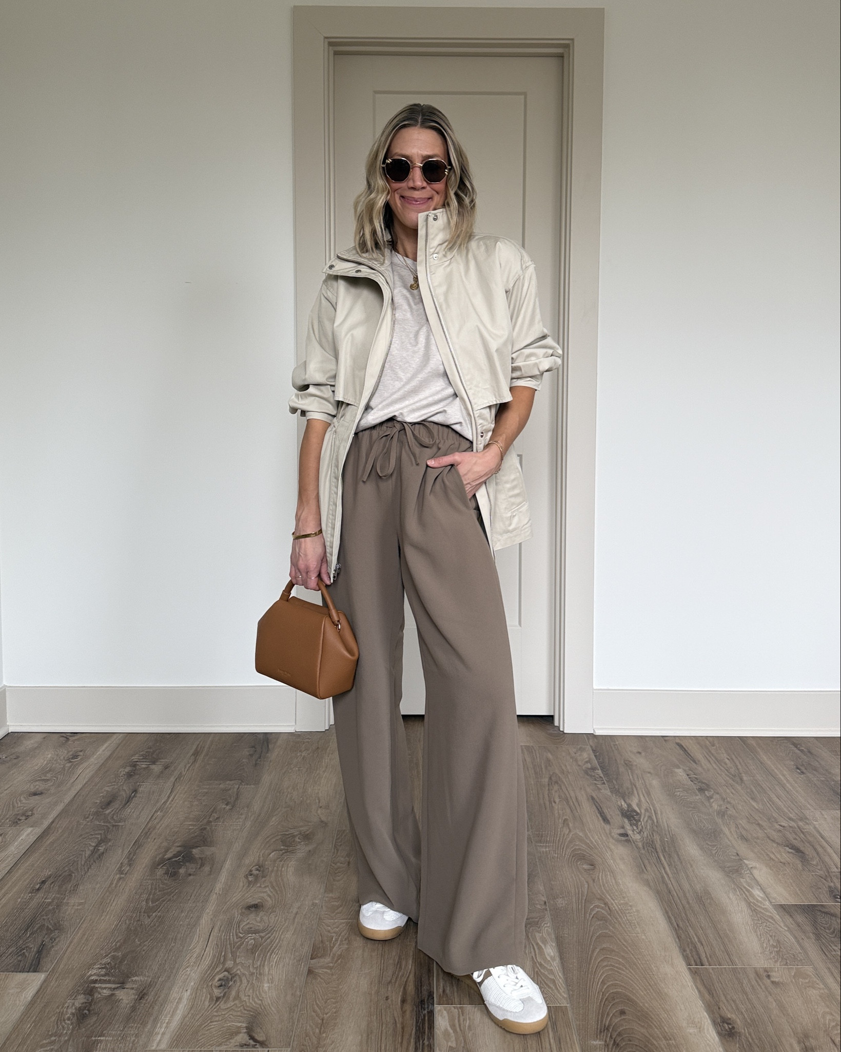 Wearing XS tank, XS jacket, small pants, sneakers tts

#LTKOver40 #LTKootd #LTKgrwm