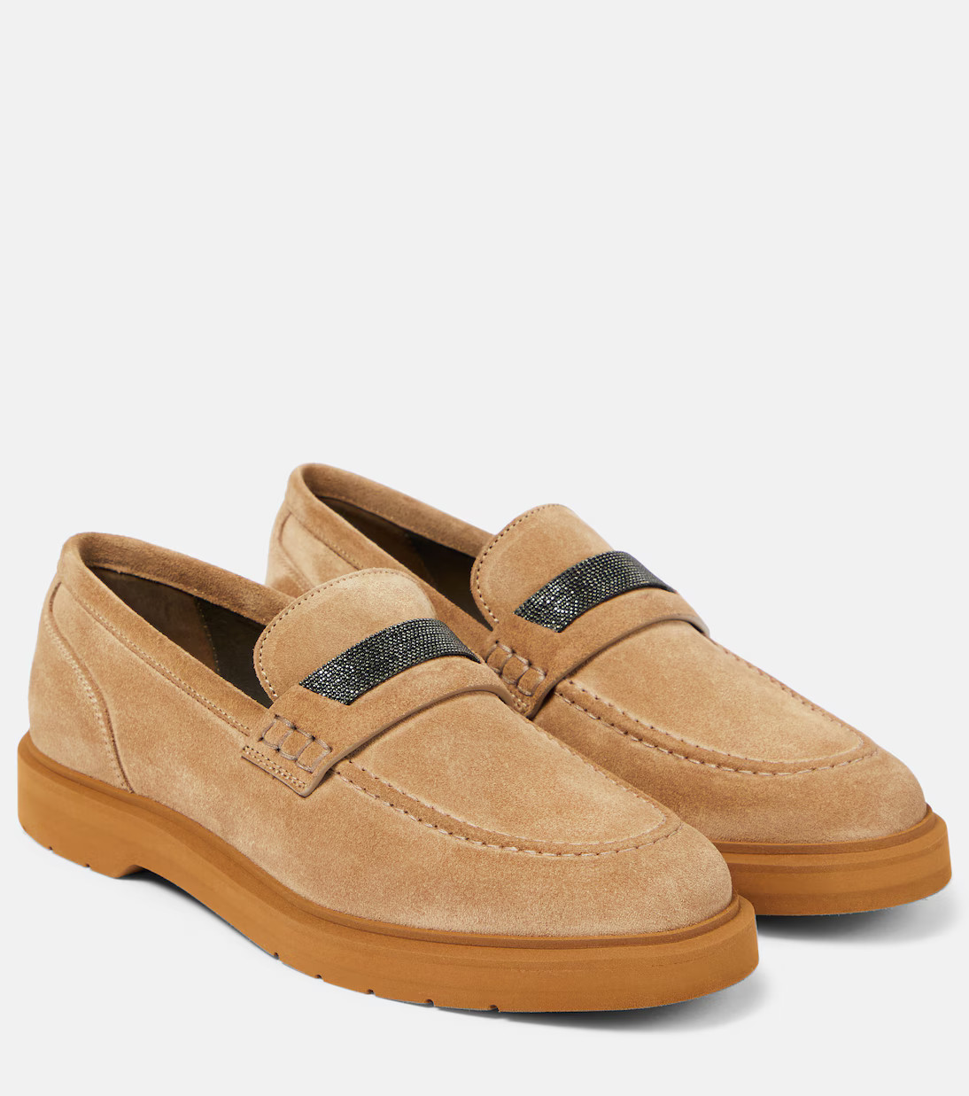 Embellished suede loafers | Mytheresa (US/CA)