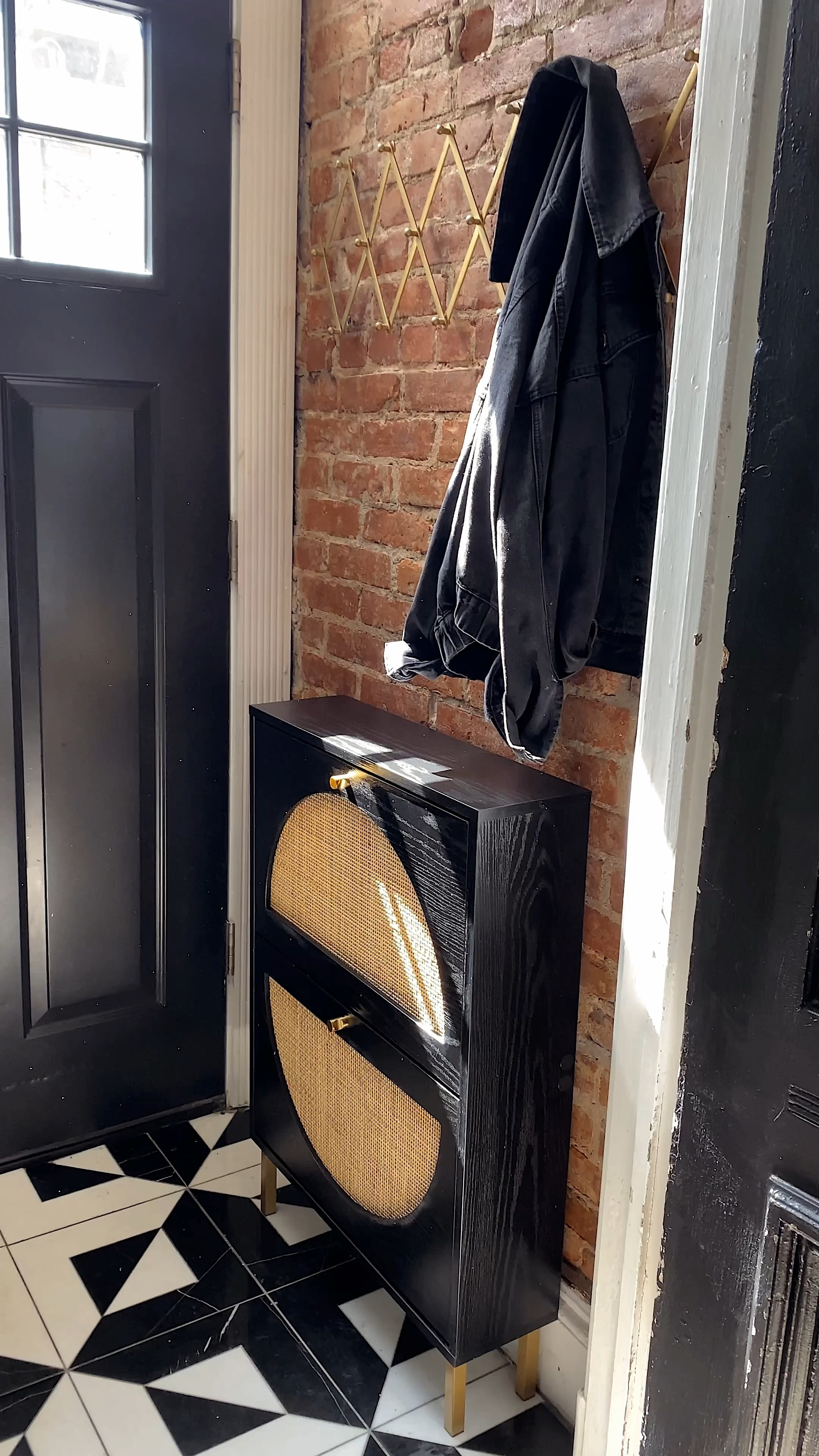 Amazon Home✨ If you have a small entryway here is the perfect small entryway solution.  I ordered this really cute shoe cabinet that’s super skinny for small entryways. It was pretty easy to assemble also got these self-adhesive hooks and put them on the side of the cabinet to hold our keys. The shoe cabinet holds about 6 pairs of shoes making not only an organized solution for shoes but also a cute decor piece under $100! The cabinet and adhesive are in my amazon storefront — link in bio — under “Amazon Favorites” ✨ 

#LTKhome #LTKfindsunder100