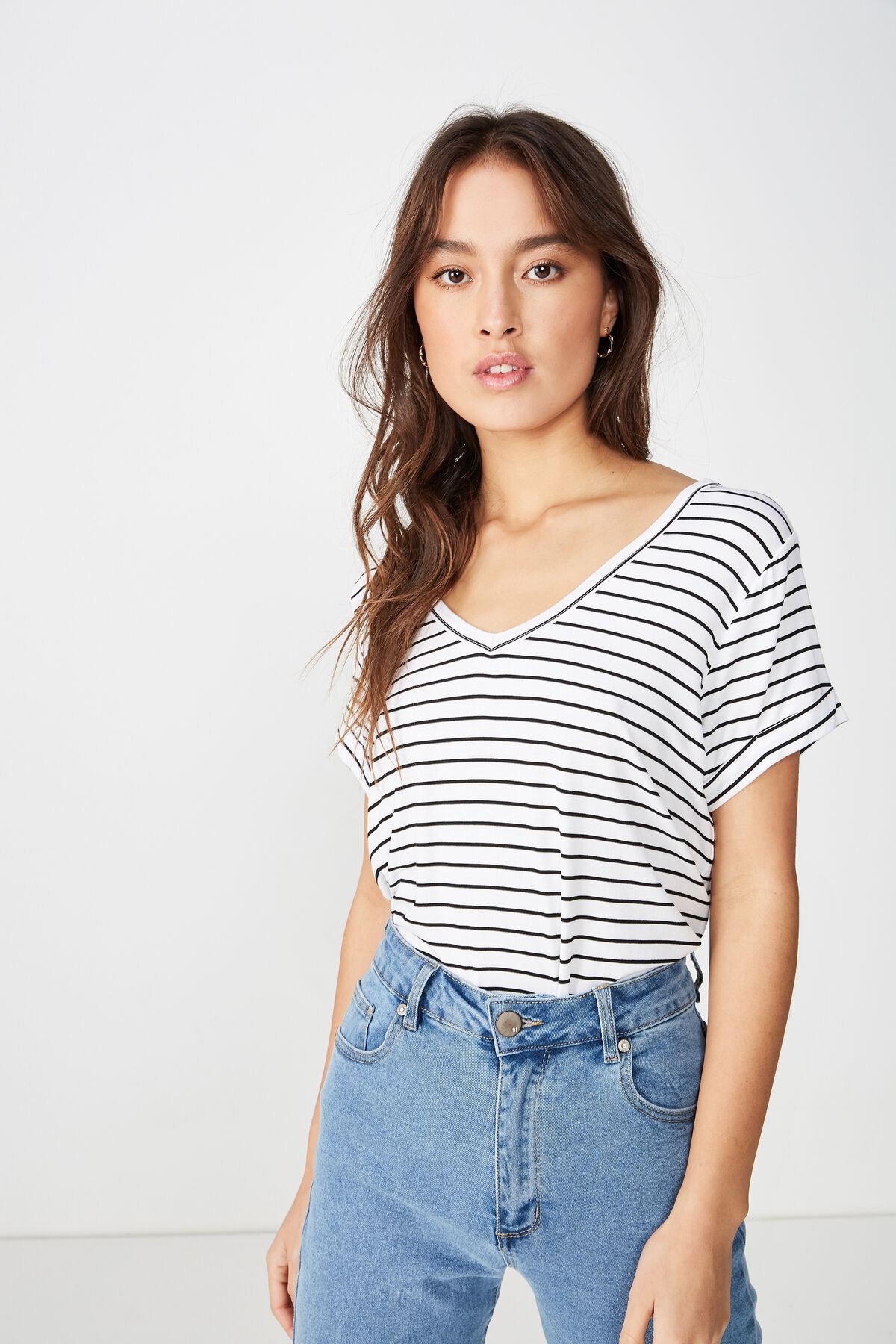 Karly Short Sleeve V Neck Top | Cotton On (ANZ)