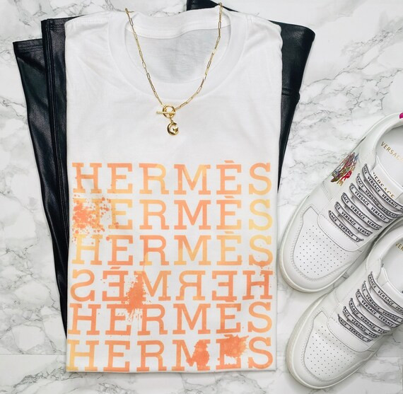 H-orange paint splash/ vintage feel/ unisex size | Etsy (US)