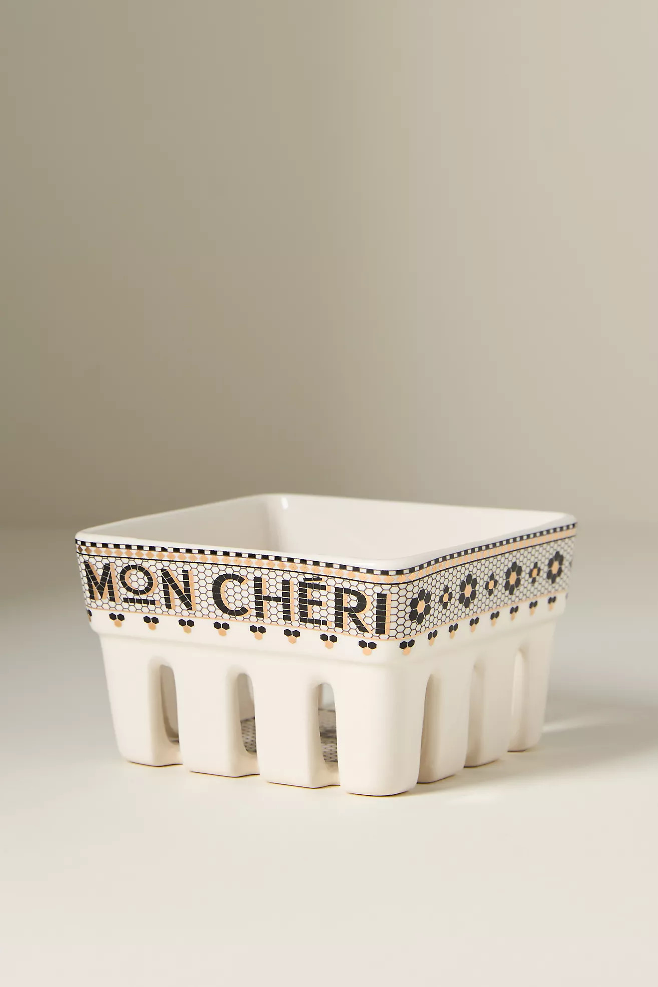 Bistro Tile Mon Cheri Berry Basket | Anthropologie (US)