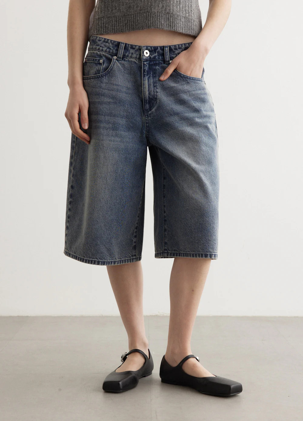 Impression Denim Shorts | Incu