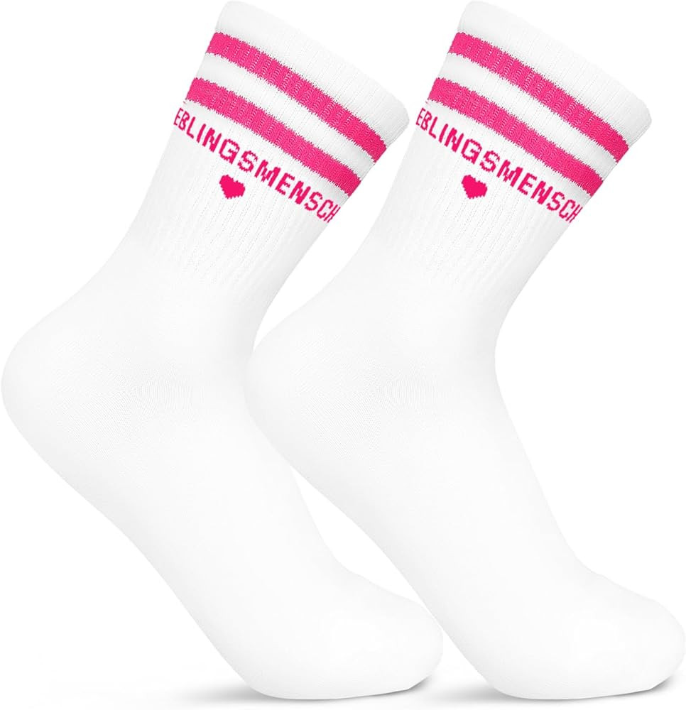 Geschenk für Freundin, Lieblingsmensch Geschenk Socken, Damen Baumwollsocken Herz Socken Geburts... | Amazon (DE)