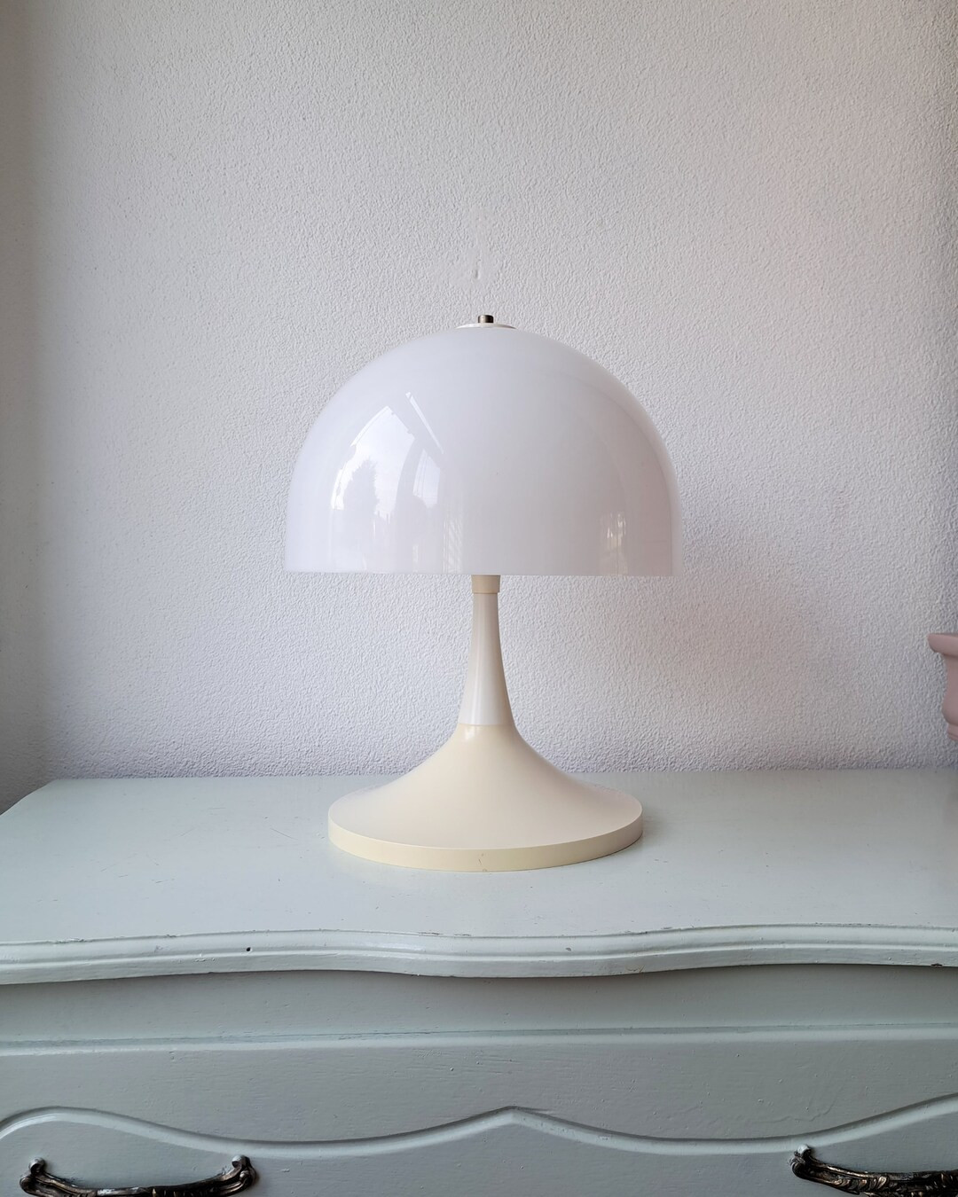 Mushroom Table Lamp 1970s White Space Age Verner Paton - Etsy | Etsy (US)