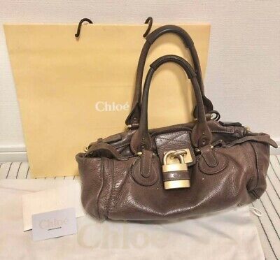 Authentic Chloe Paddington Leather Shoulder Hand Bag Brown junk | eBay AU