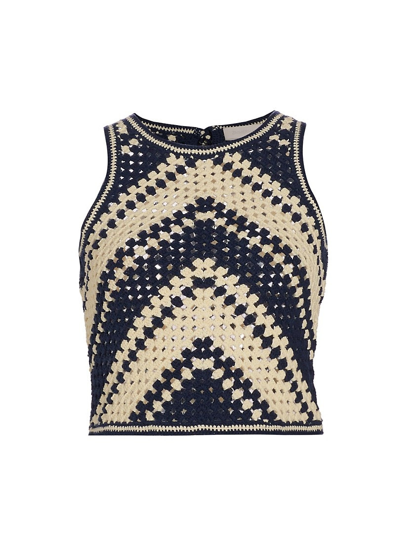 Chintz Chevron Crochet Top | Saks Fifth Avenue