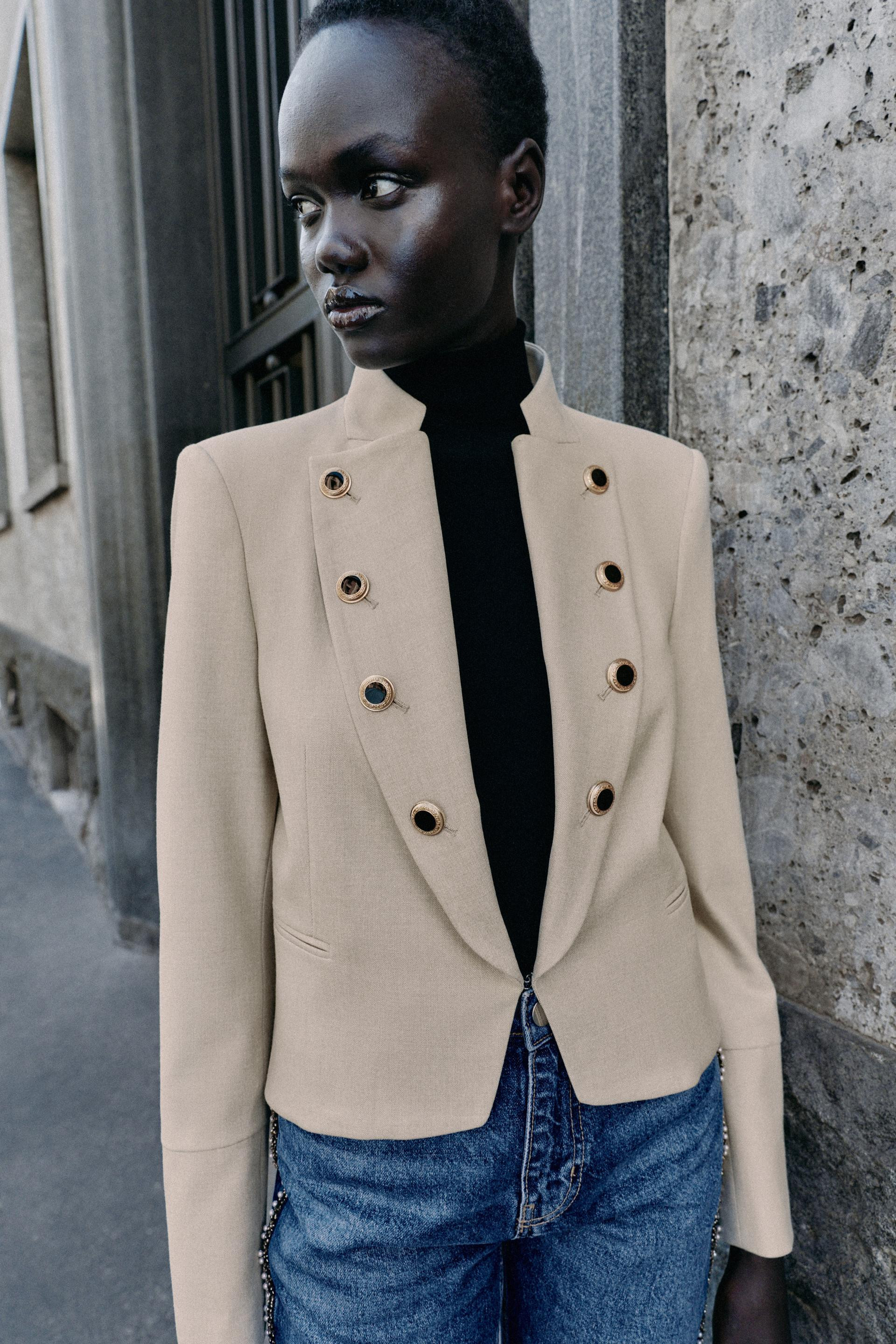 TAILORED LAPEL BUTTON BLAZER | Zara US