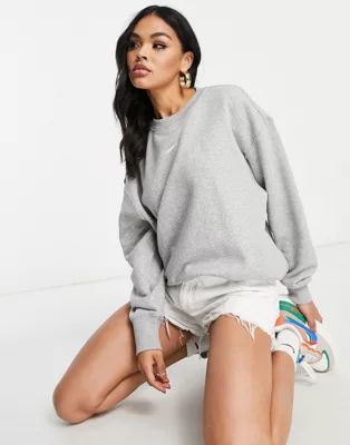Nike Phoenix Fleece sweatshirt in gray | ASOS (Global)