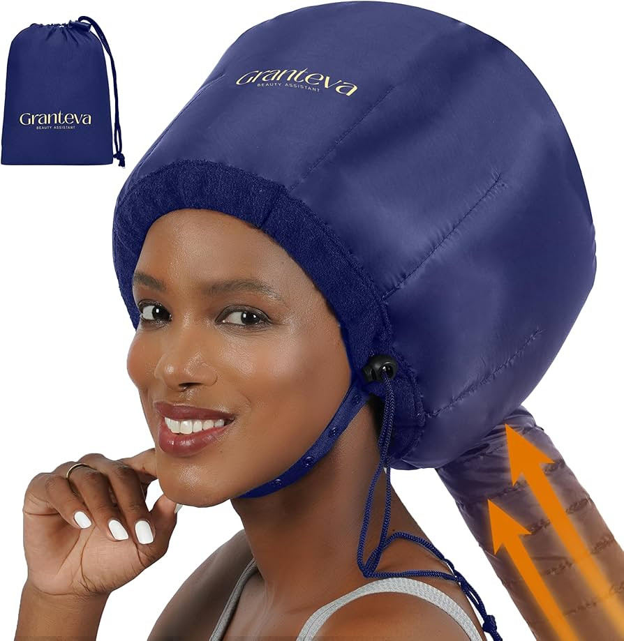 Hair Dryer Bonnet Attachment w/A Headband Integrated That Reduces Heat Around Ears & Neck - Blow ... | Amazon (US)