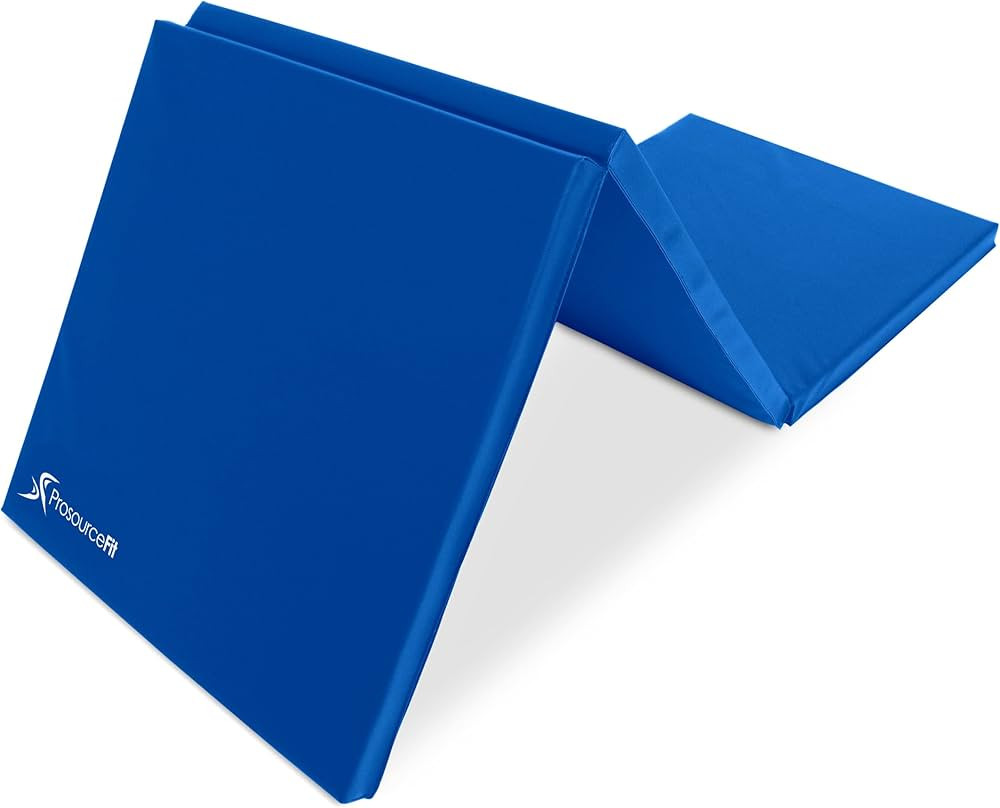 ProSource Tri-Fold Folding Thick Exercise Mat 6’x2’ with Carrying Handles for MMA, Gymnastics... | Amazon (US)