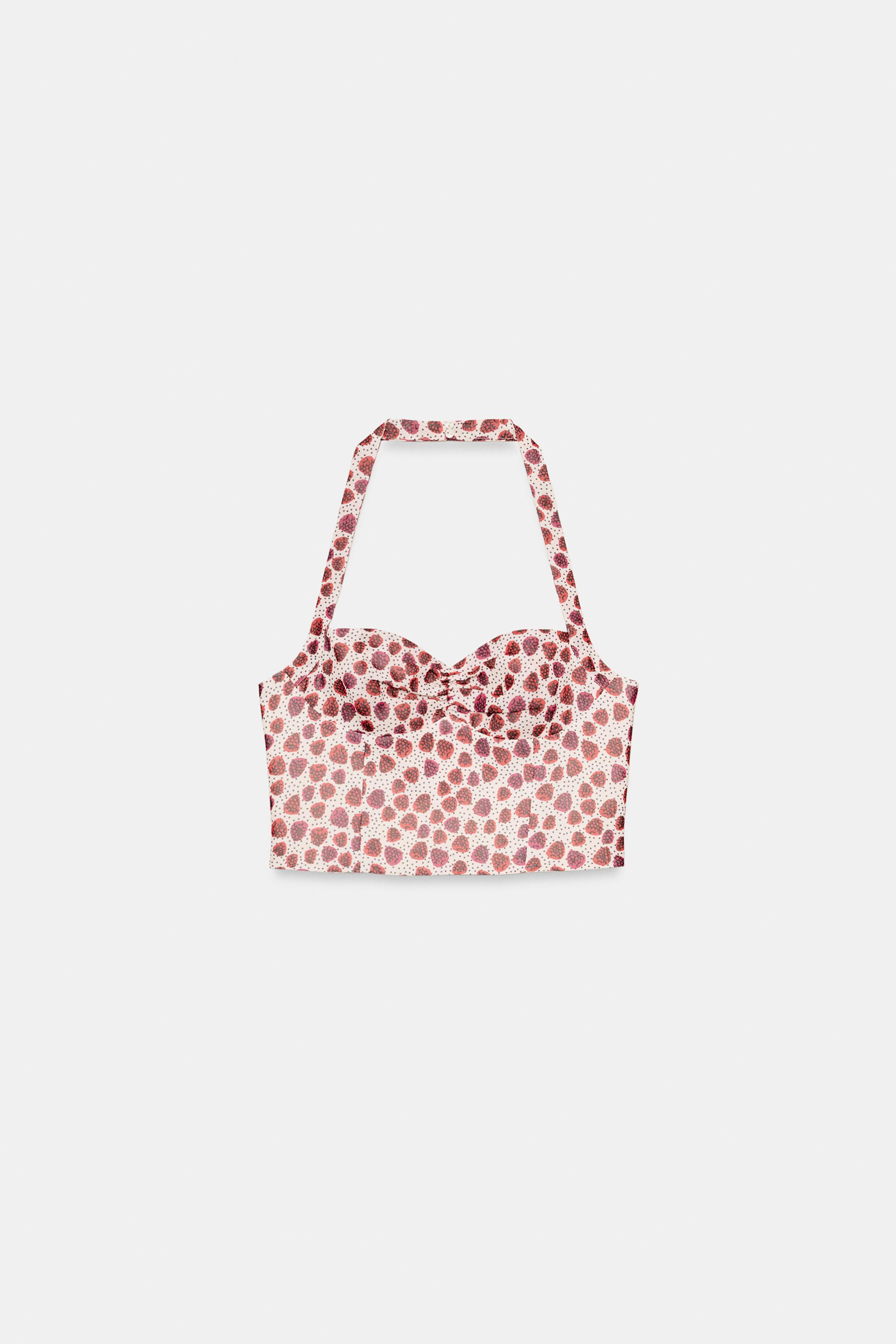 HALTERTOP MET PRINT | Zara US