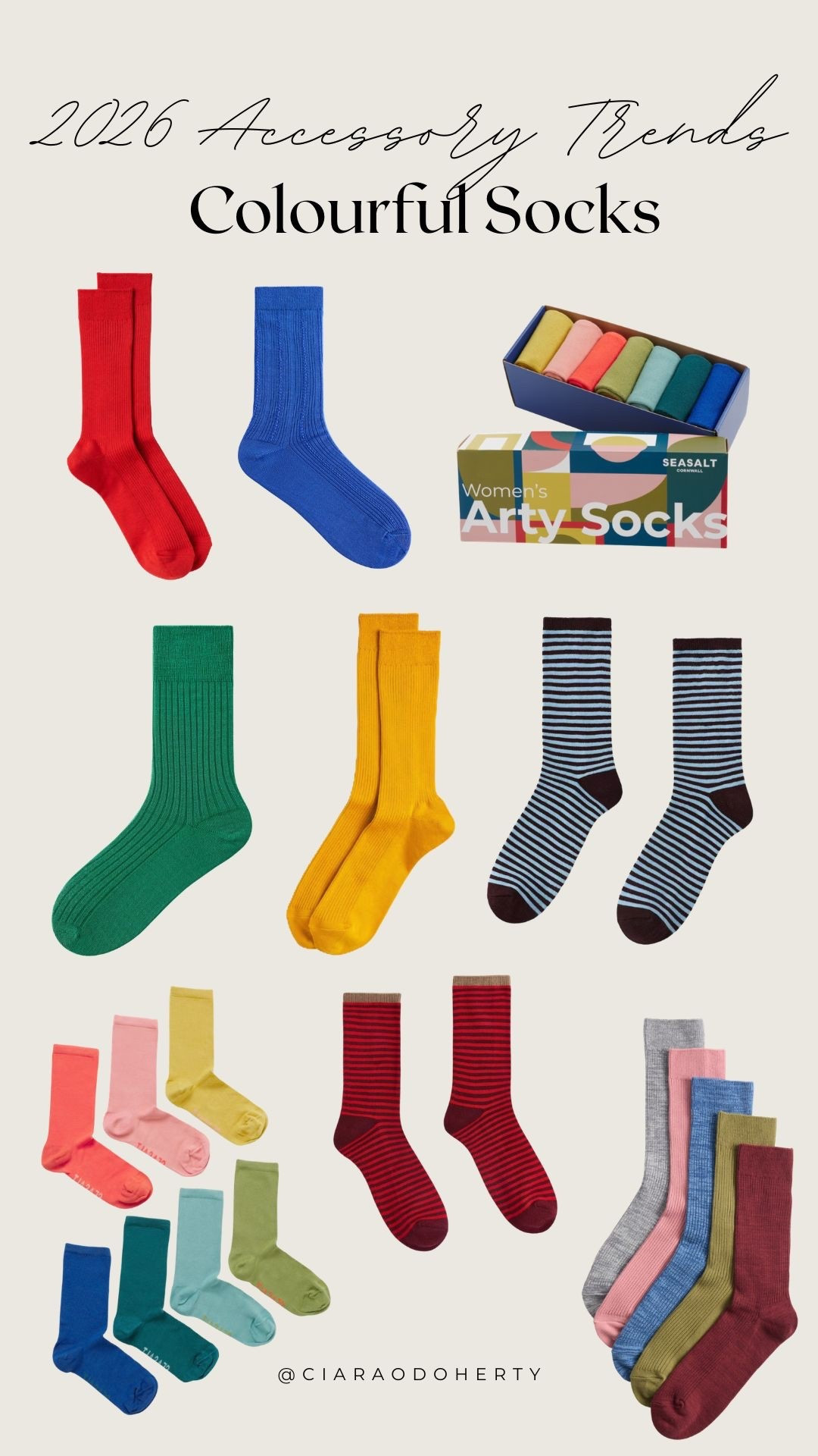 2026 Accessory Trends: colourful Socks

Coloured socks, colourful socks, Zara, H&M, arty socks, asos, statement socks, Uniqlo, & other stories

#LTKireland #LTKeurope #LTKspring