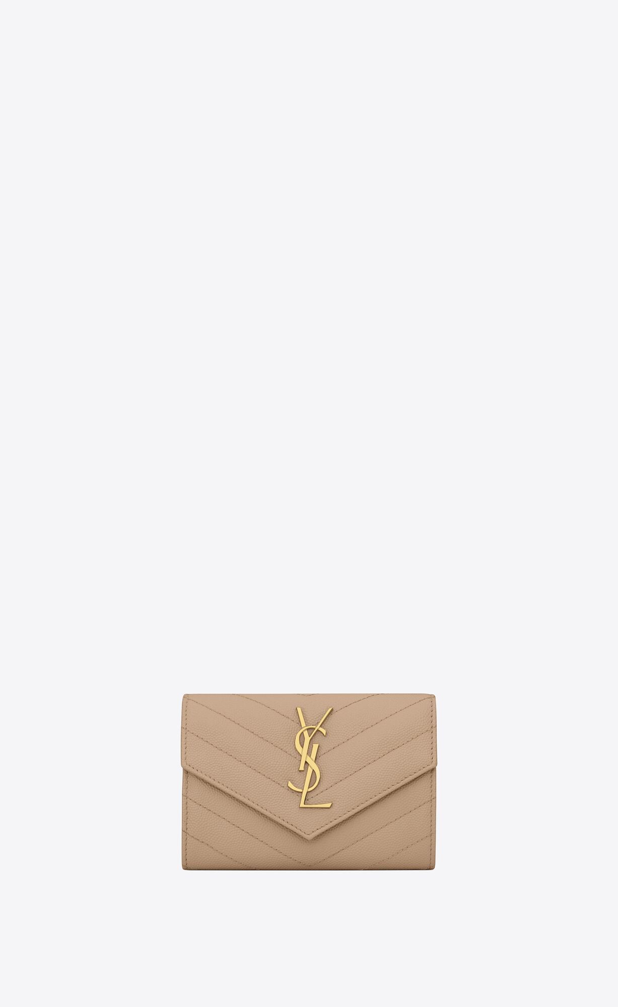 cassandre saint laurent matelassé small envelope wallet in grain de poudre embossed leather | Saint Laurent Inc. (Global)