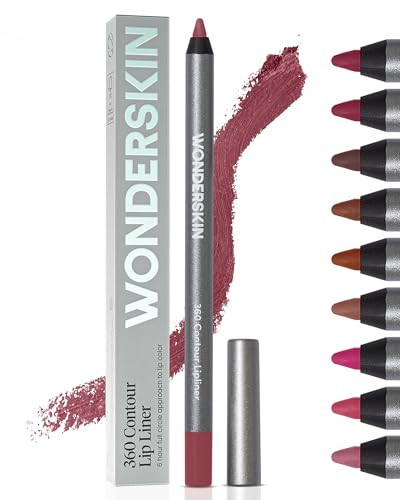 Wonderskin Lipliner Pencil - 360 Contour Lipliner, Long Lasting, Sharpenable Lip Pencil, Waterproof and Transfer-Proof Nude Lip Liner (Mauve) | Amazon (US)