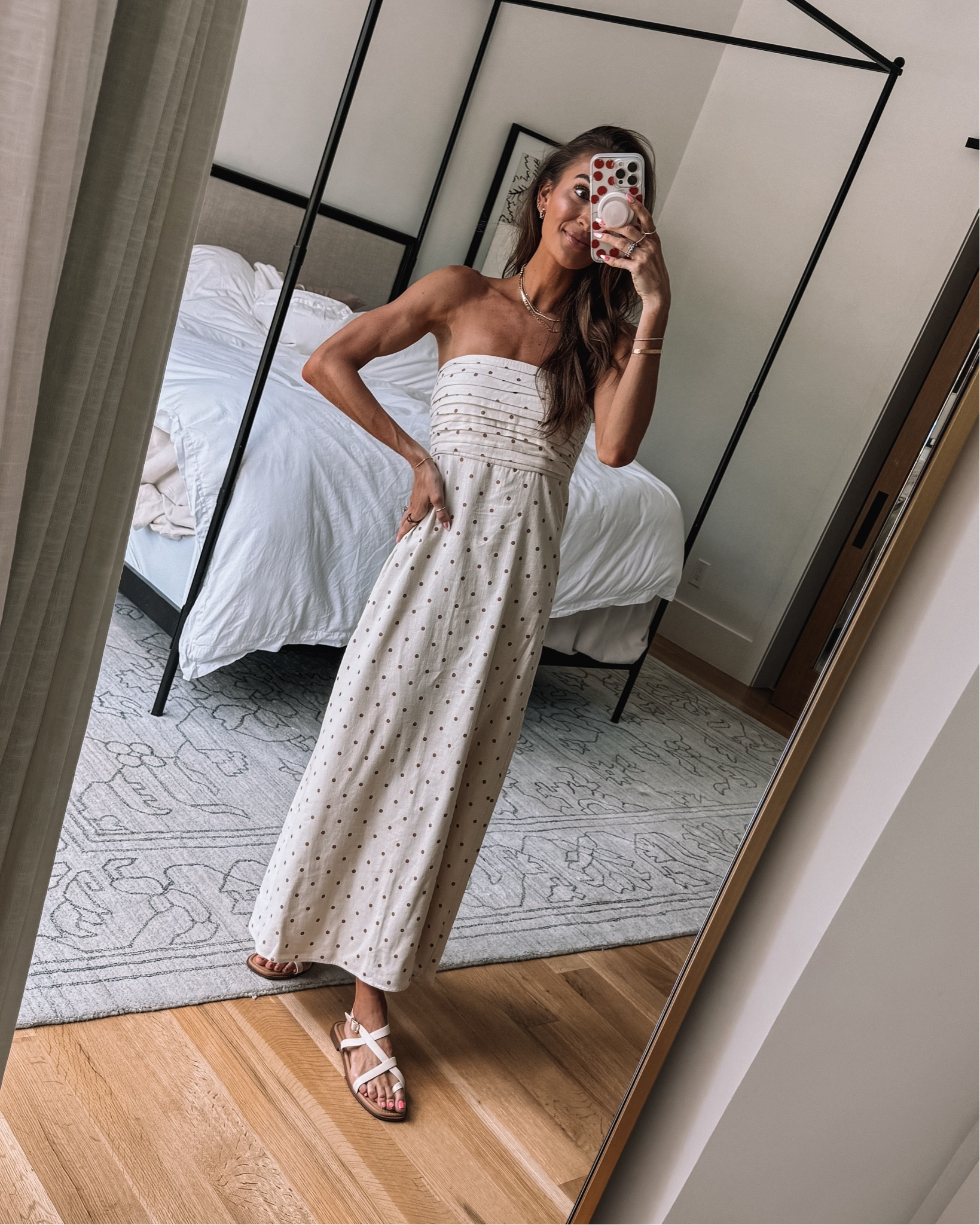 this polka dot maxi makes me so happy! wearing size xs 

#LTKSaleAlert