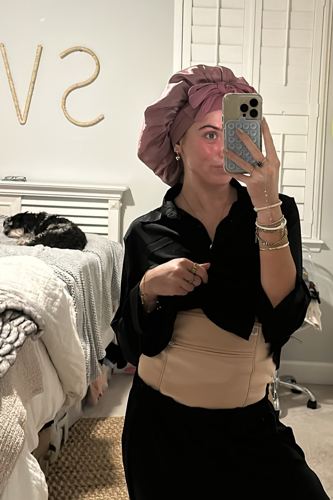 Amazon black silk matching pajamas set. Ekouaer Classic Satin Pajamas for Women Long Sleeve Button Down Sleepwear Soft Silk Loungewear Pjs Set S. Amazon hair bonnet with heatless hair curls. Castor oil pack from Sky organic also on Amazon. Nighttime bed routine  

#LTKSeasonal #LTKFindsUnder50 #LTKBeauty
