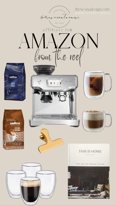 AMAZON finds! My favorite espresso machine is ON SALE & I have never really seen it on sale! 

Amazon Home, Amazon kitchen, breville, espresso machine, coffee, Breville espresso machine, lavazza coffee, coffee table book, Amazon, coffee mug, coffee corner, coffee time, kitchen, home, amazon gadgets, kitchen essentials, gifts for her, gifts for home, homebody, gift guide, giftguide, gift ideas, gifts, Christmas, Holiday. 

#LTKHoliday #LTKSeasonal #LTKGiftGuide