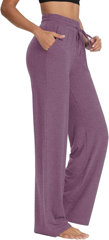 Sarin Mathews Womens Yoga Sweatpants Wide Leg Lounge Pajamas Pants Comfy Drawstring Workout Joggers  | Amazon (US)
